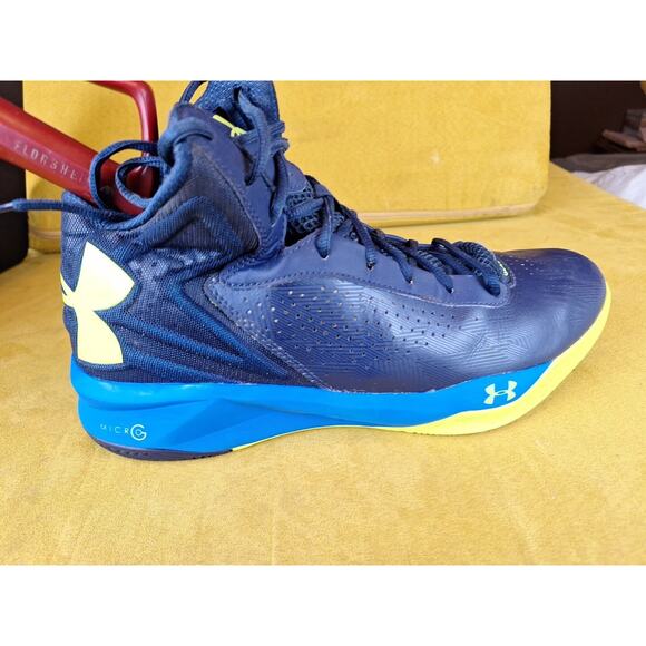Under Armour Micro G Torch Blue Volt 1259013-408 Size 10 Shoes PRE-OWNED main image 5